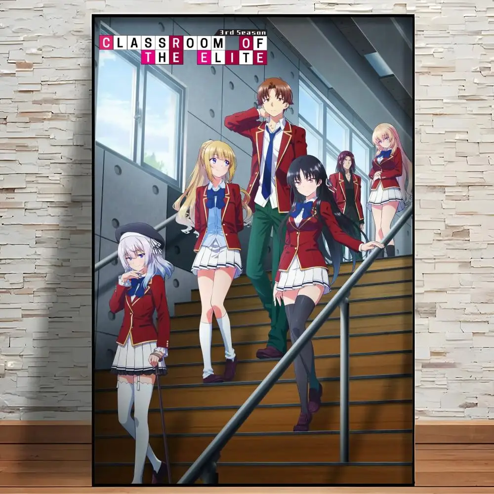 Hot Anime Classroom Of The Elite Colorfull Wall Art