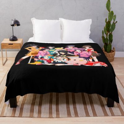 Anime Classroom Of The Elite Vintage Throw Blanket