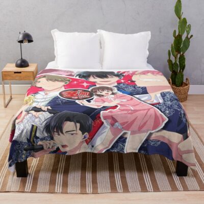 Anime Classroom Of The Elite Colorfull Throw Blanket