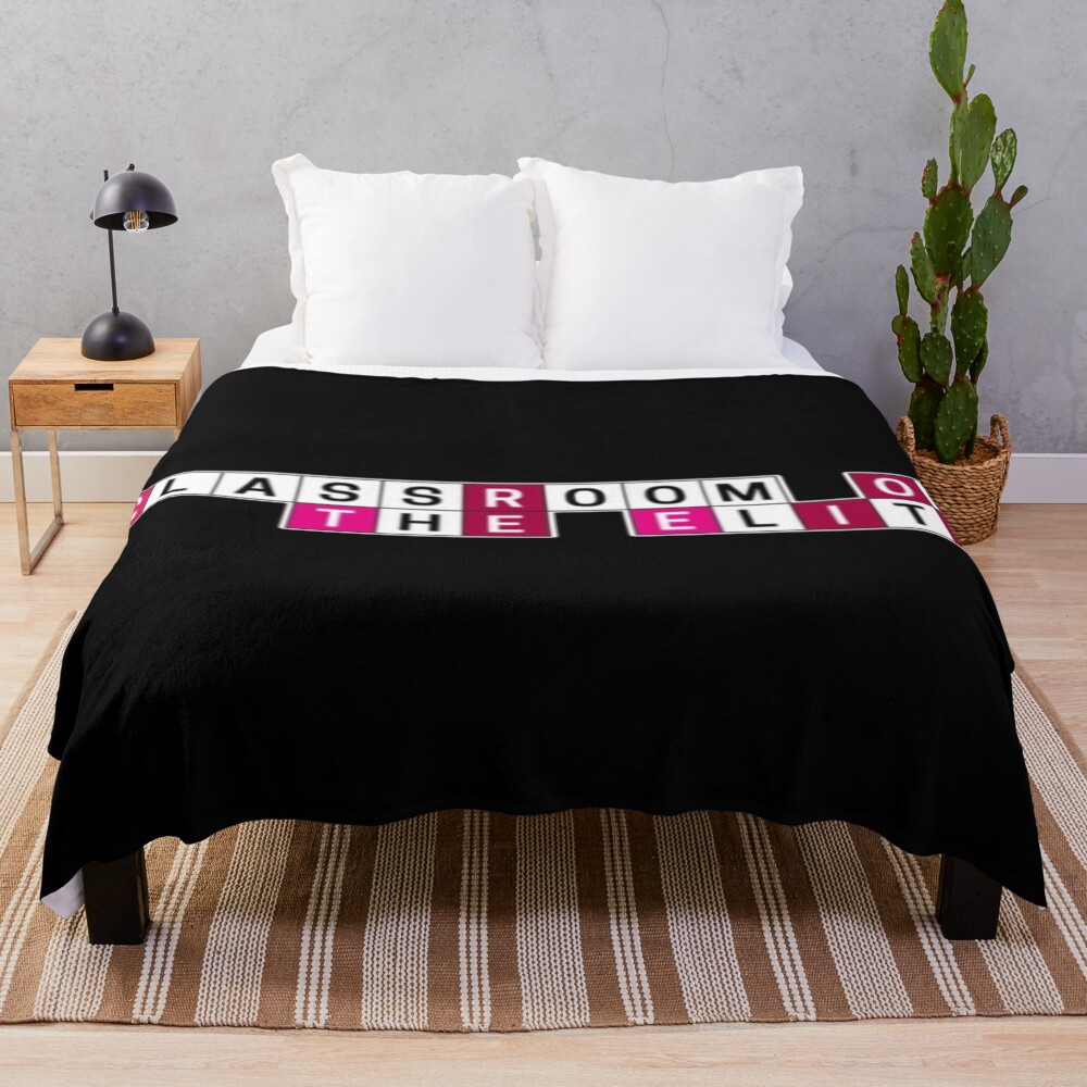 Hot Design Classroom Of The Elite Minimalist Logo Throw Blanket