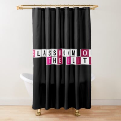 Hot Design Classroom Of The Elite Minimalist Logo Shower Curtain