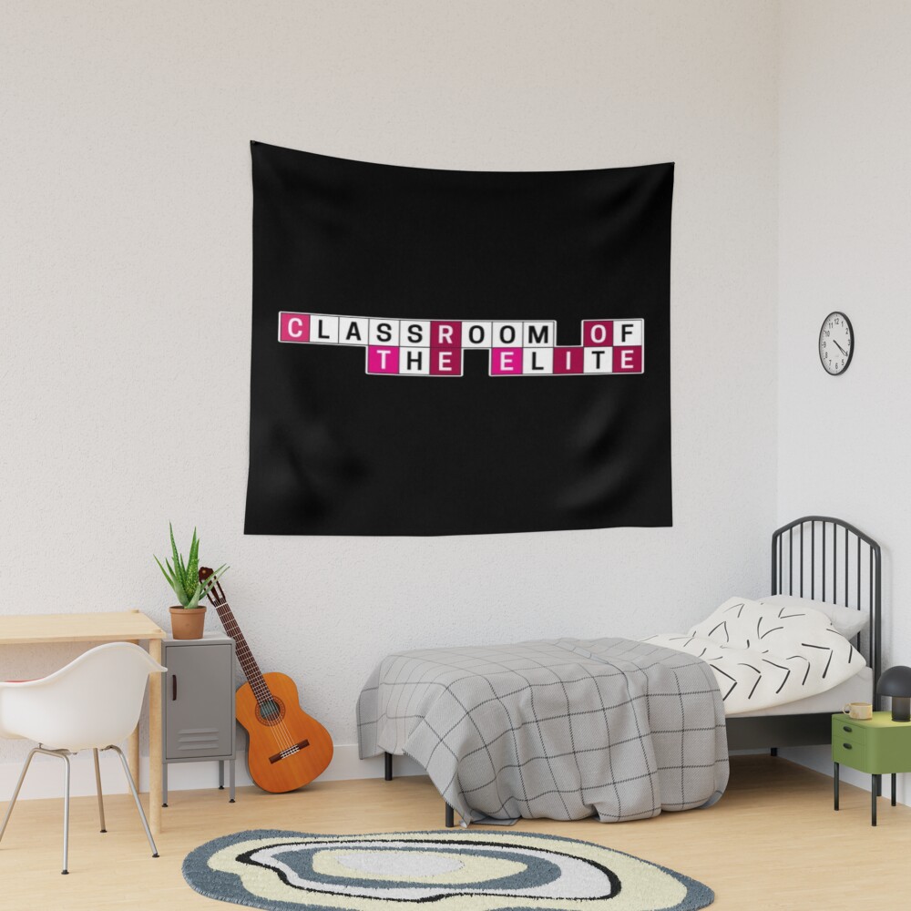 Hot Design Classroom Of The Elite Minimalist Logo Tapestry